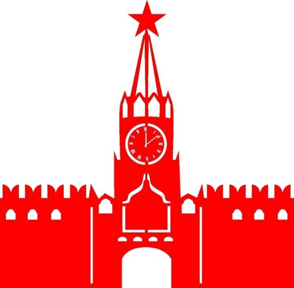 Спасская башня Кремля вытынанка