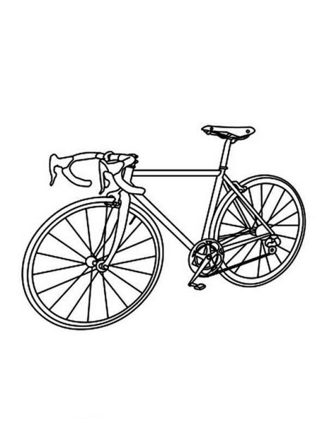 Велосипед раскраска