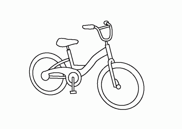 Черно белый велосипед