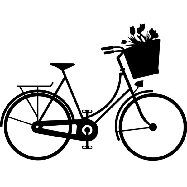 Контурное изображение велосипеда