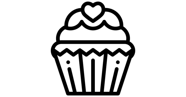 Кекс силуэт