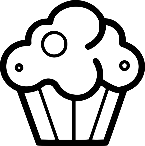 Кекс силуэт