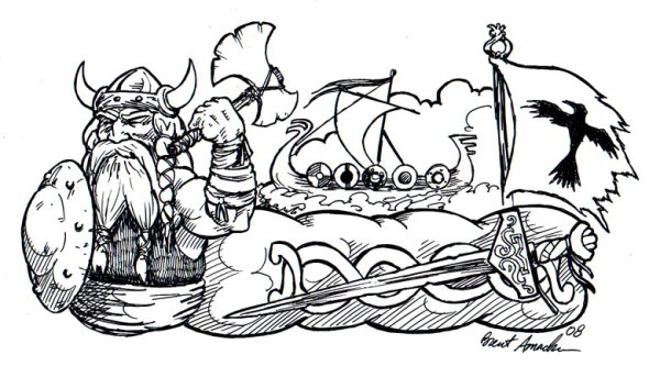 Викинги рисунки карандашом