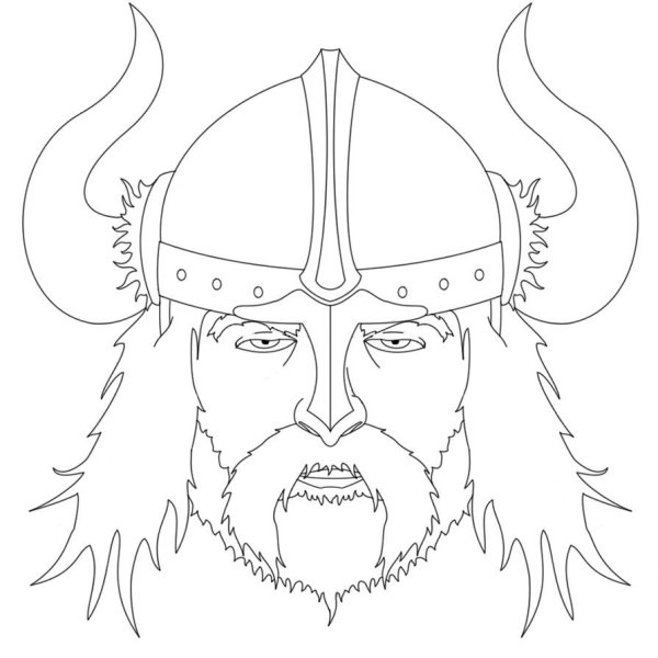 Викинг воин вектор