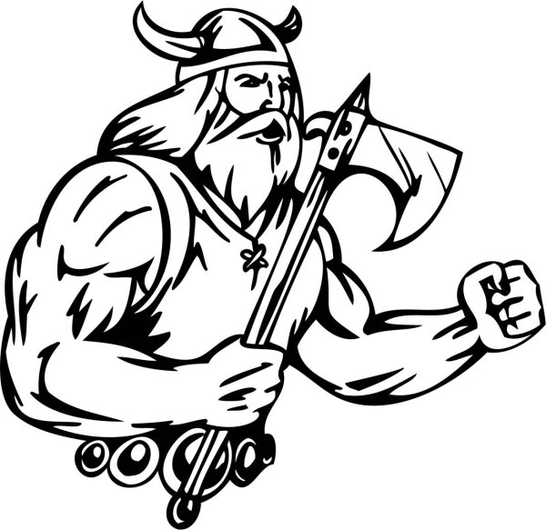 Славянский воин раскраска