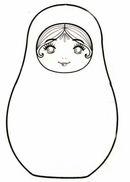 Матрешки для раскрашивания детям