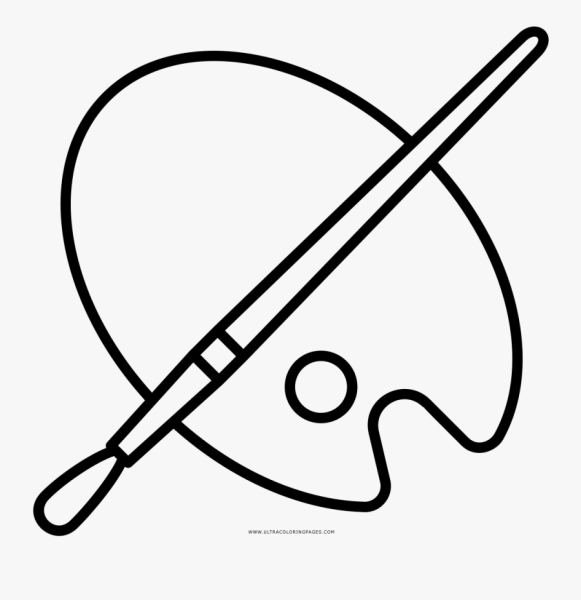 Палитра для красок контур