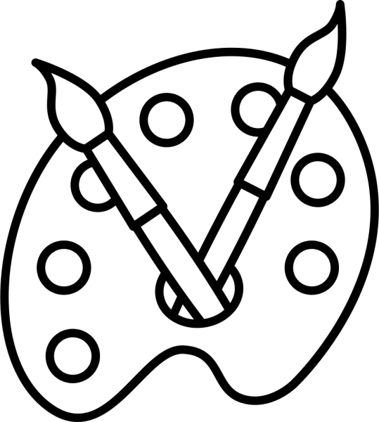 Палитра раскраска для детей