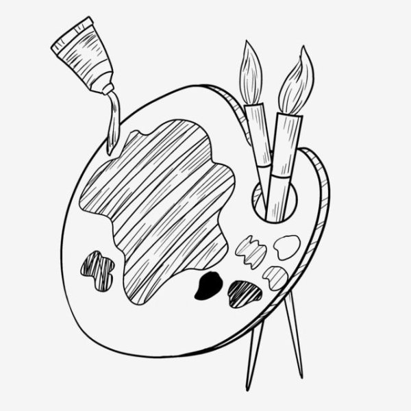 Раскраска палитра без краски для детей