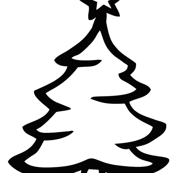 Трафарет "елка"