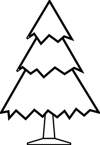 Елка контур