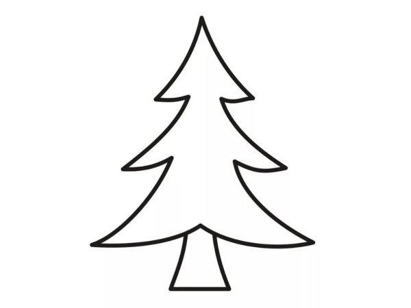 Трафарет "елка"