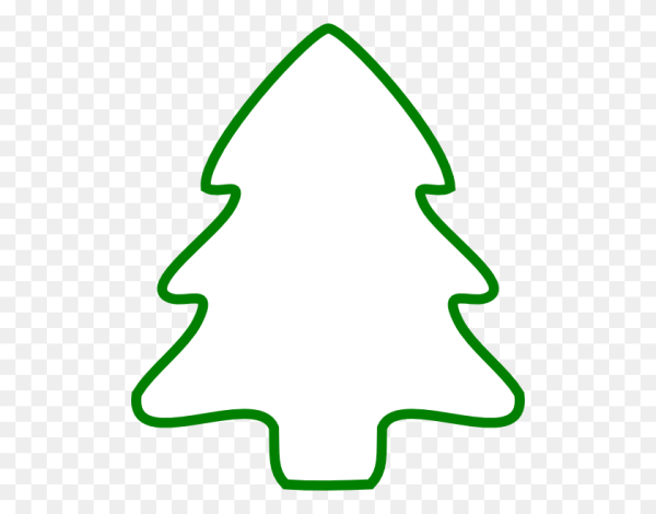 Елочка трафарет а4