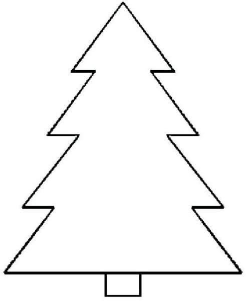 Елка контур