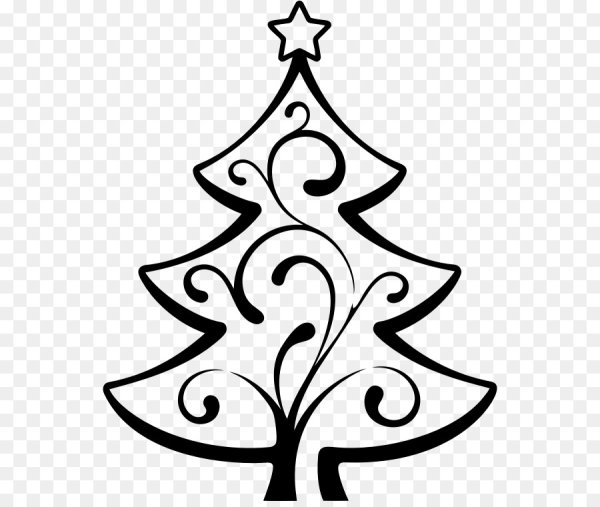 Контурная елка