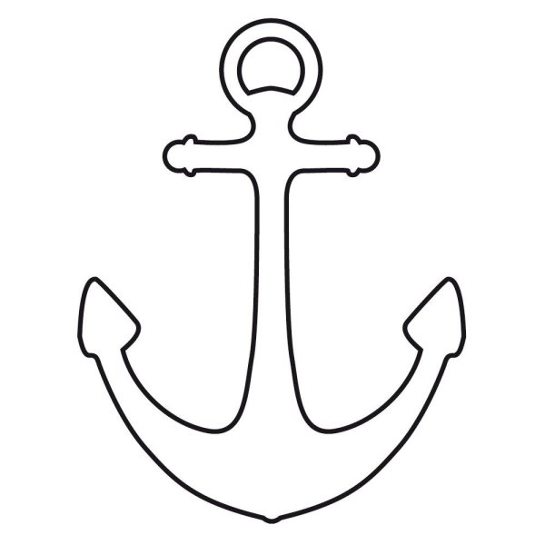 Якорь раскраска