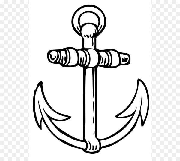 Якорь карандашом