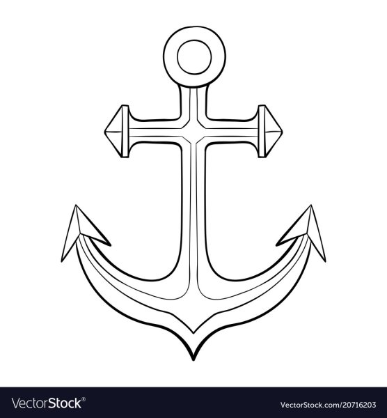 Якорь рисунок чертеж