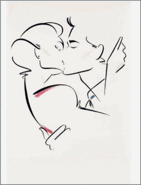 Схема поцелуя