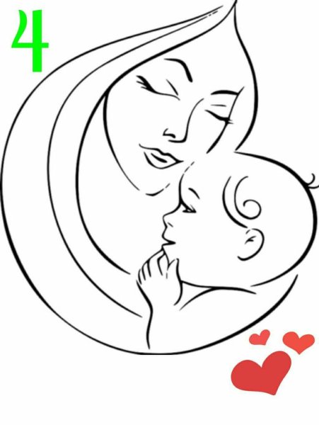 Рисунки для мамы легкие карандашом