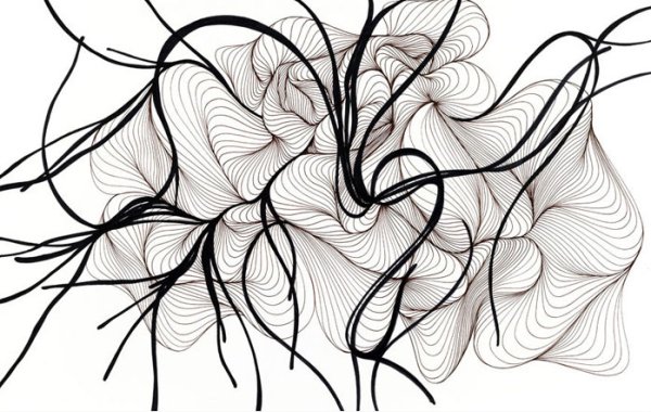 Абстрактная композиция из линий