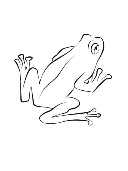 Трафарет лягушки