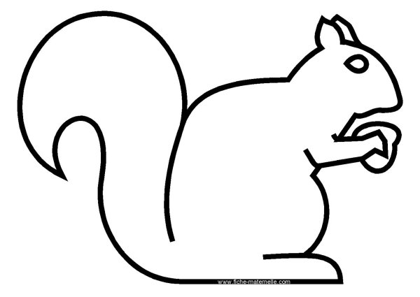 Трафареты белок для вырезания