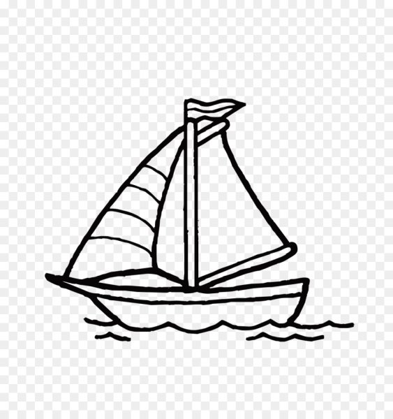 Кораблик силуэт