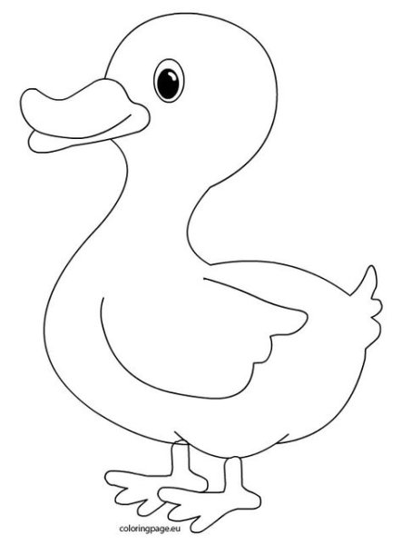 Уточка рисунок для детей