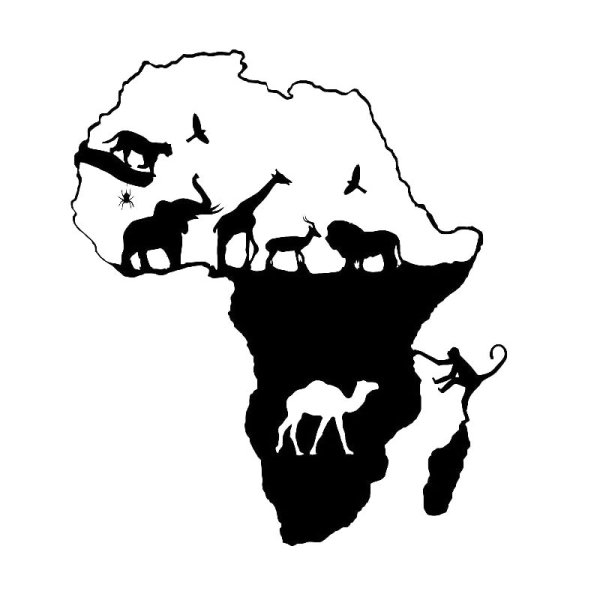 Контур континента Африка
