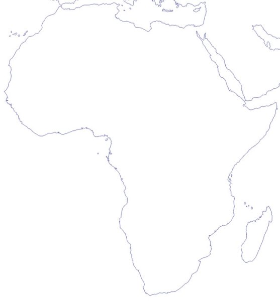 Очертания Африки