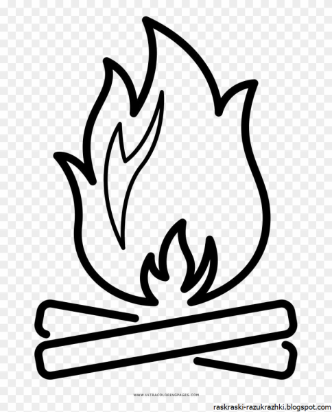 Легкий рисунок огня