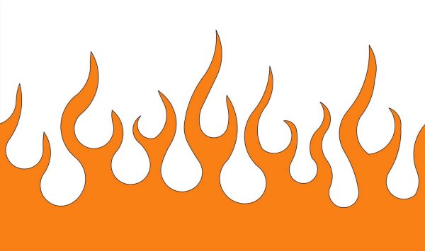 Контур огня тату