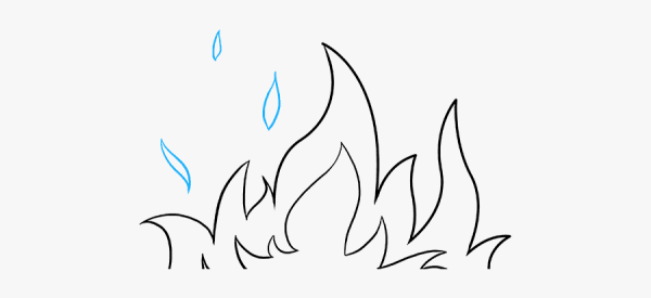 Рисунки огня для срисовки
