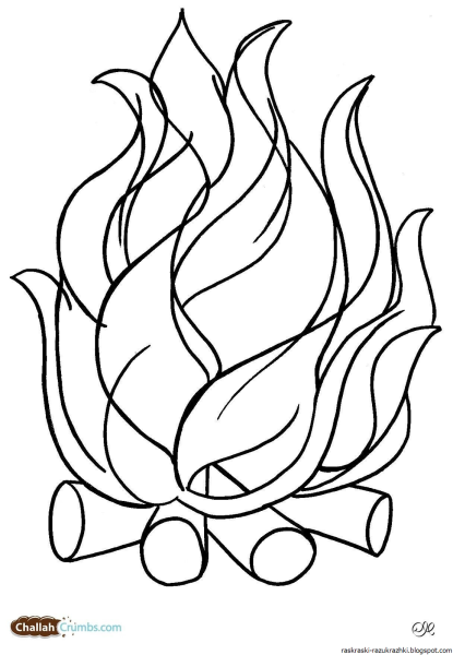 Очертания пламени