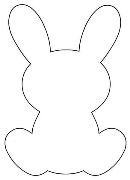Трафарет зайчика
