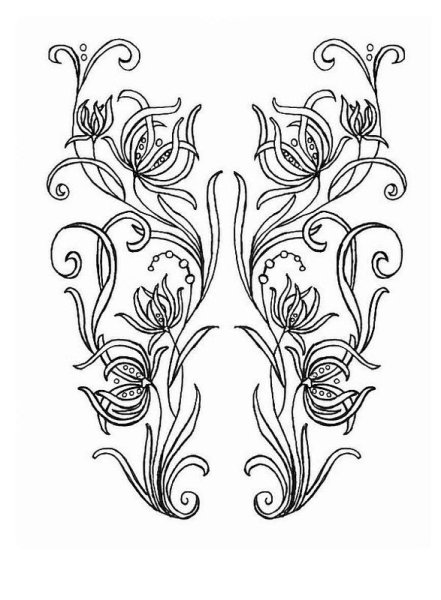 Эскиз растительного орнамента
