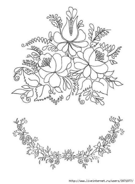 Эскизы для вышивки