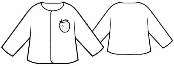 Кофта раскраска для детей