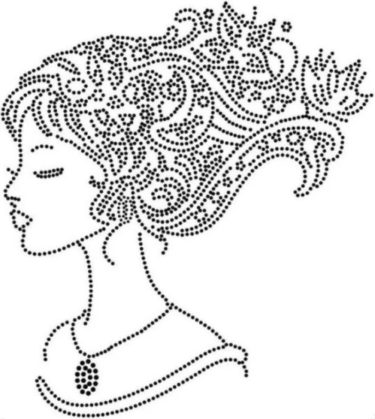 Точечная роспись трафареты