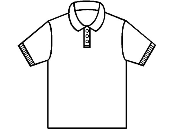 Рубашка раскраска для детей