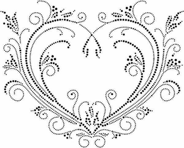 Точечная роспись трафареты