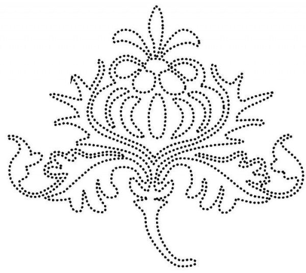 Точечная роспись трафареты