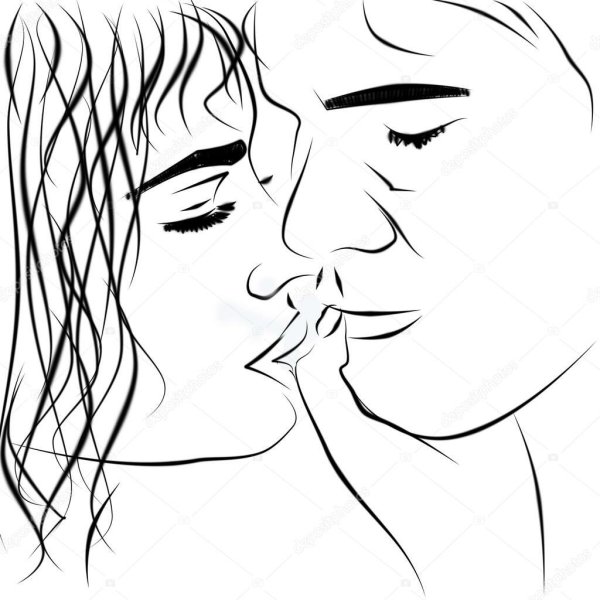 Влюбленные эскиз