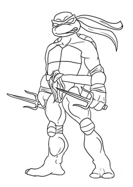 РАФ Черепашки ниндзя раскраска