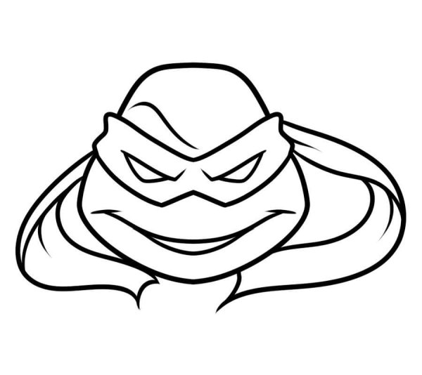 Маска Черепашки ниндзя раскраска