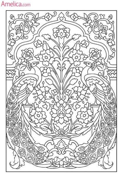 Раскраски узоры орнаменты