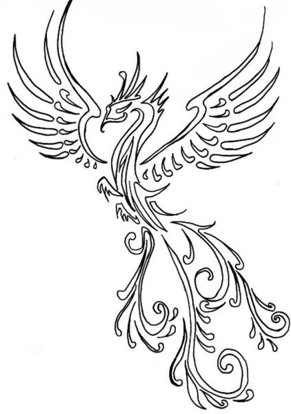 Жар птица раскраска