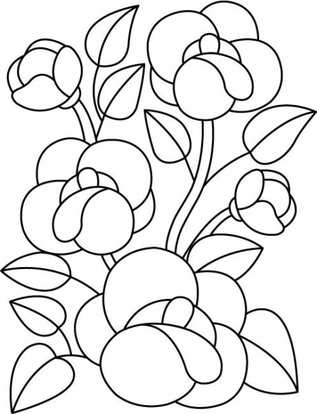 Цветочный контур