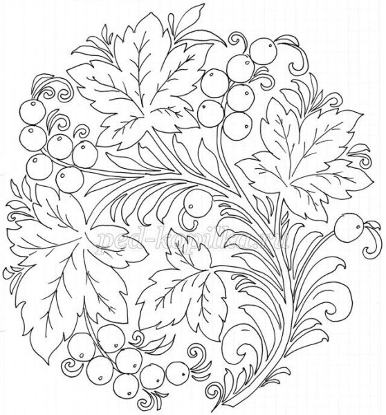 Городецкая роспись Жар птица